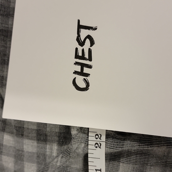 𝅺marc Anthony gray and silver slim fit plaid button down shirt size L - Picture 6 of 8